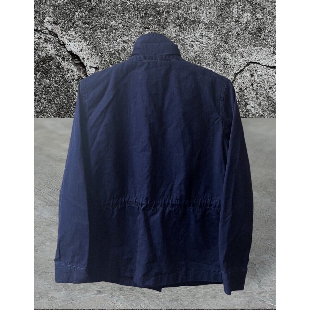 NWT Women’s Levi’s Button Up Waist Tie Utility Field Jacket Navy 100% Cotton Sm - Picture 4 of 8